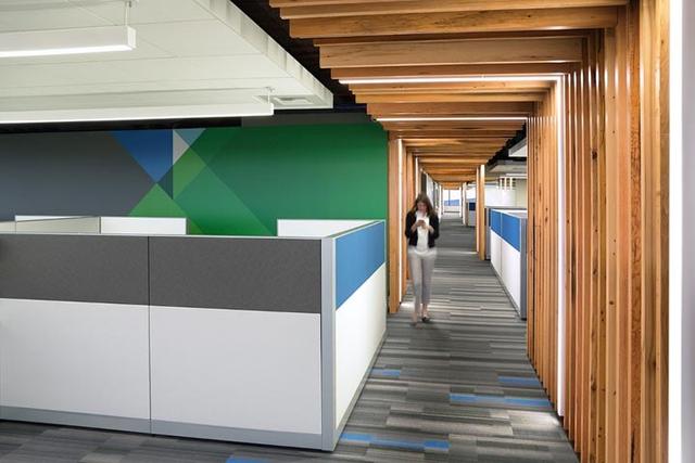 別小看回收木板條！美國(guó)VMware公司用它創(chuàng)造了獨(dú)特的木質(zhì)辦公空間