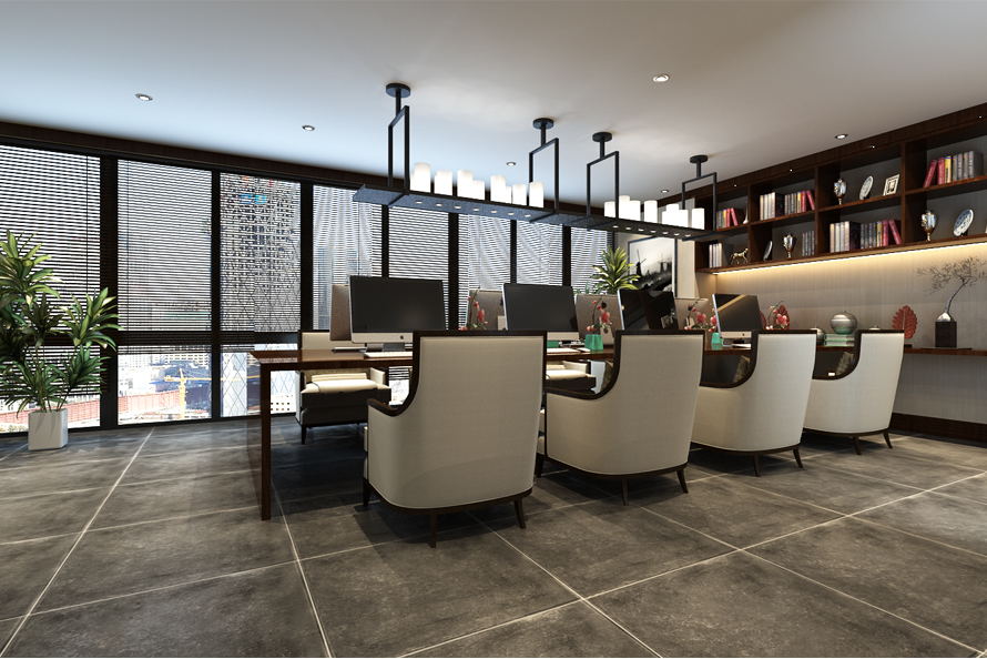 新中式辦公樓裝修設(shè)計，環(huán)境好工作就是任性!